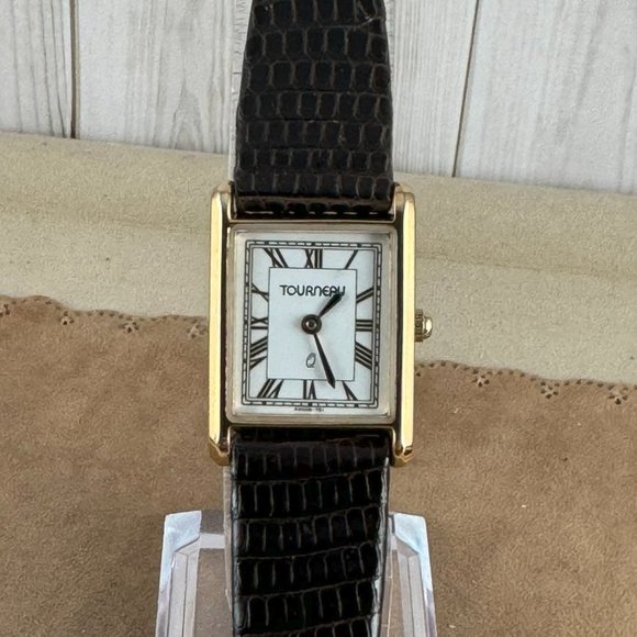 Tourneau Swiss Designed Watch Swiss Movement Gold Plated Bezel - Picture 1 of 8